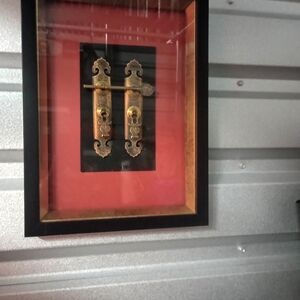 Framed Gold Decorative Door Handles